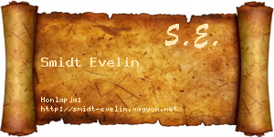 Smidt Evelin névjegykártya
